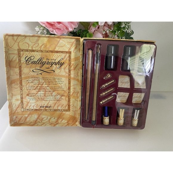The Art of‎ Calligraphy Top That Hardcover Complete Set  and Special Brushes NEW - Picture 16 of 16